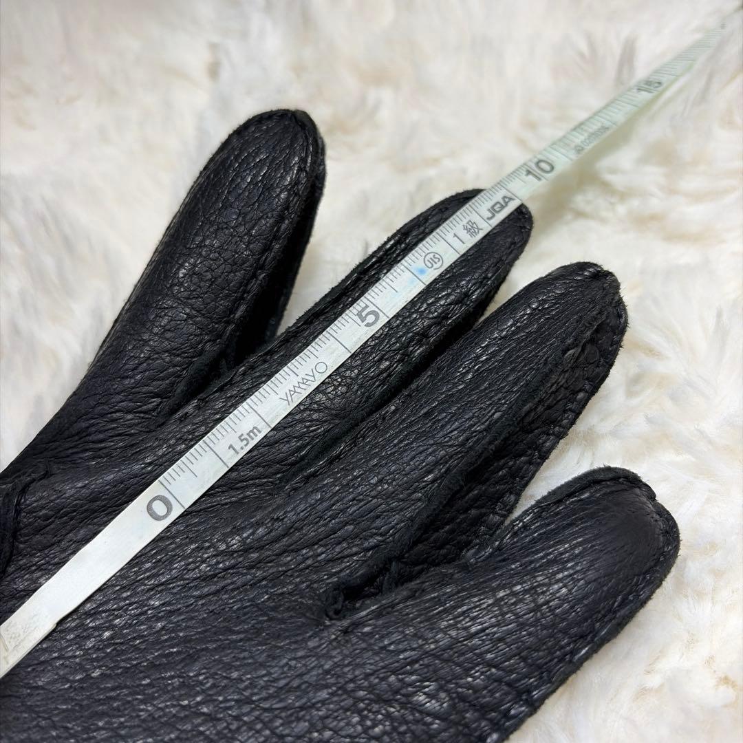 希少 レア DENTS デンツ アンライニング ペッカリー 本革 手袋