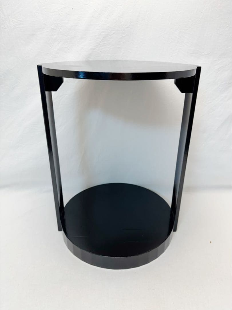 ほぼ未使用 茶道具 宗旦丸卓（宗旦好写）丸卓 煎茶棚 水指棚 紙箱