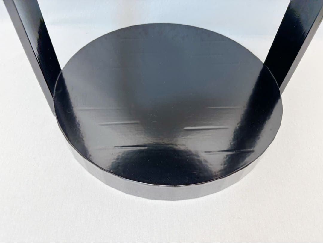 ほぼ未使用 茶道具 宗旦丸卓（宗旦好写）丸卓 煎茶棚 水指棚 紙箱