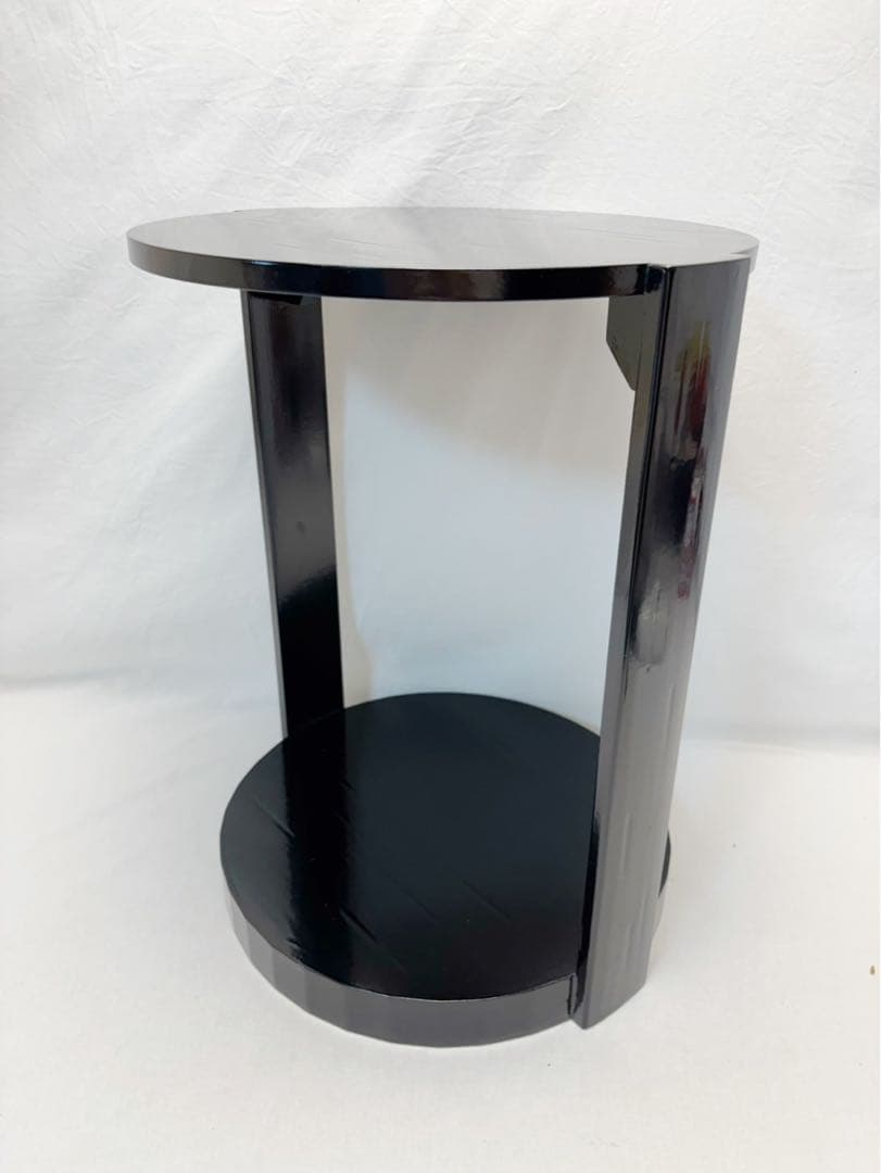 ほぼ未使用 茶道具 宗旦丸卓（宗旦好写）丸卓 煎茶棚 水指棚 紙箱