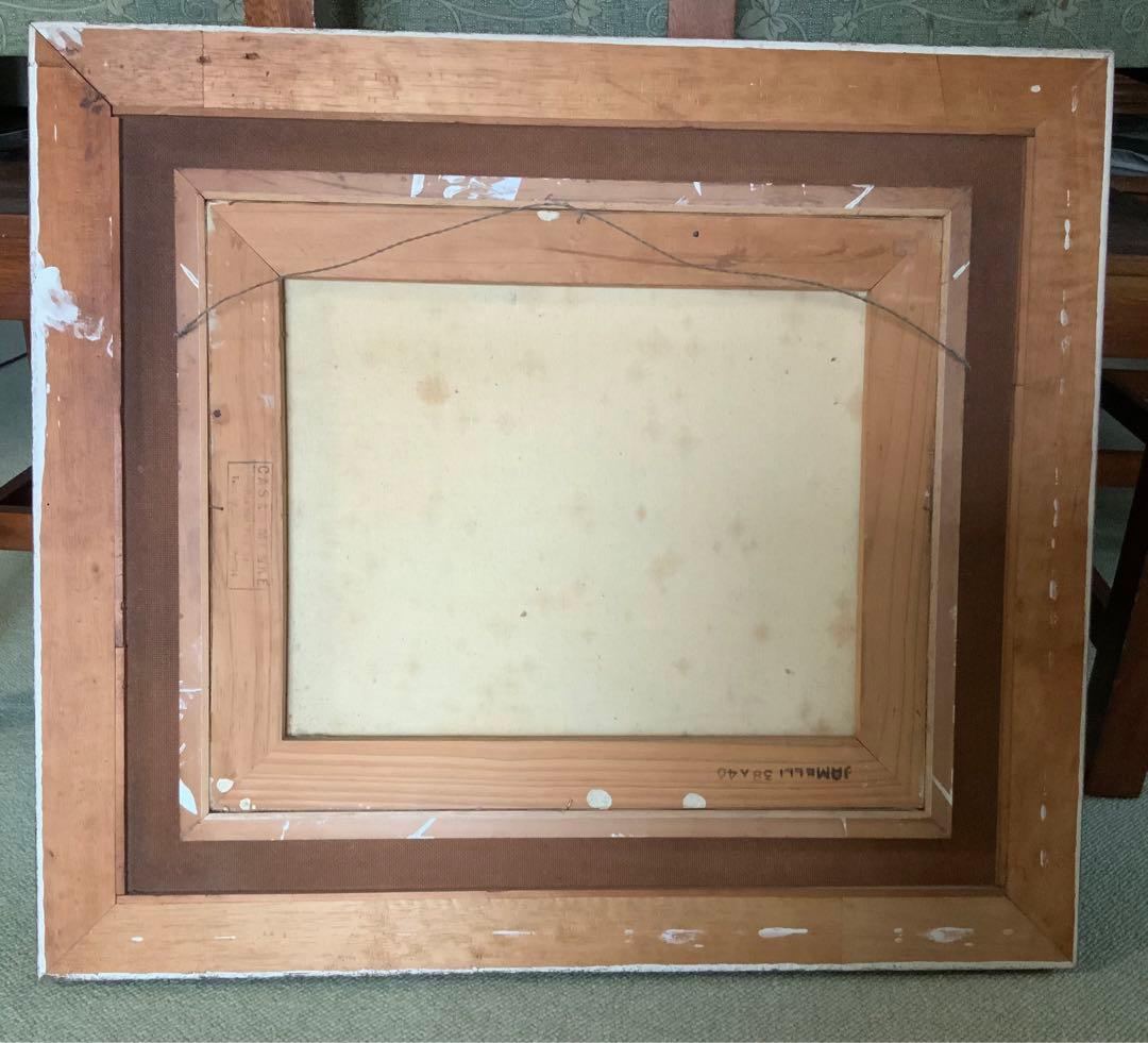 ブラジル移民画家　半田知雄　 風景画 フレーム付き