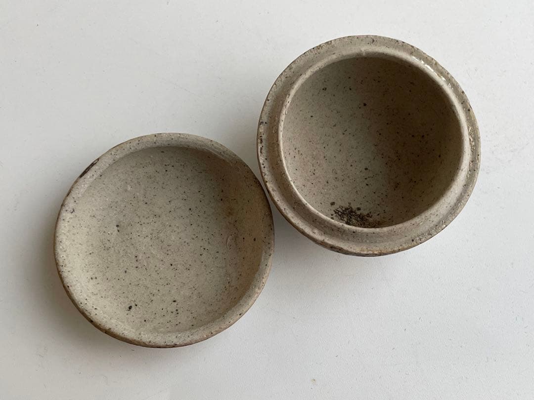 骨董　アンティーク　スンコロク　香合　宋胡録　タイ古陶　スワンカローク　茶道具