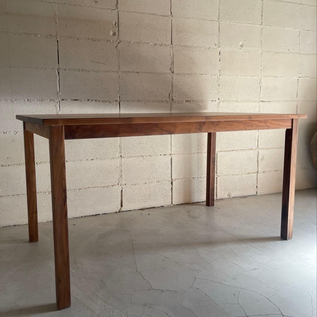 美品　MUJI 無印良品　ダイニングテーブル　ウォールナット 無垢材　木製