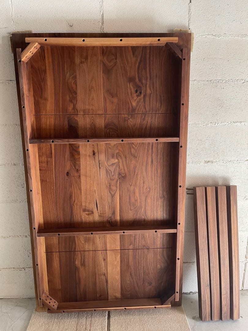 美品　MUJI 無印良品　ダイニングテーブル　ウォールナット 無垢材　木製