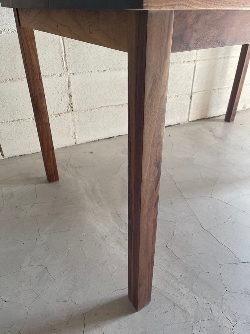 美品　MUJI 無印良品　ダイニングテーブル　ウォールナット 無垢材　木製