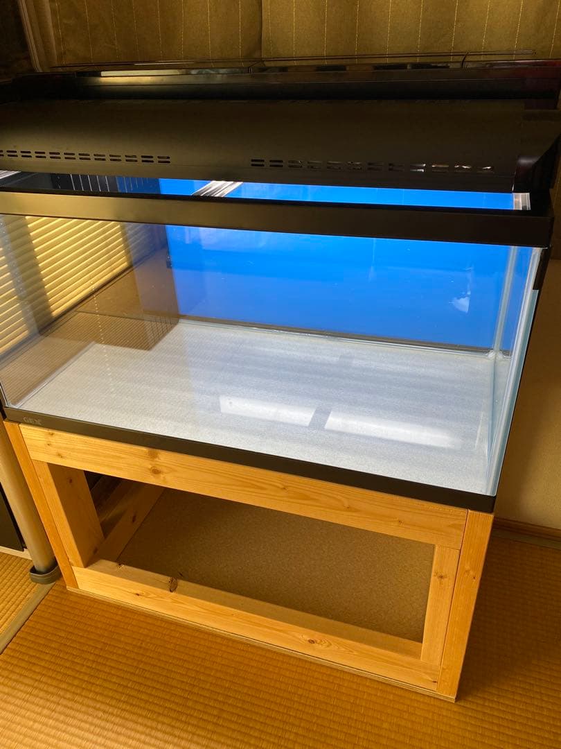 GEX 90センチガラス水槽 セット　水槽台　使用期間短い　徳島　引き取り限定