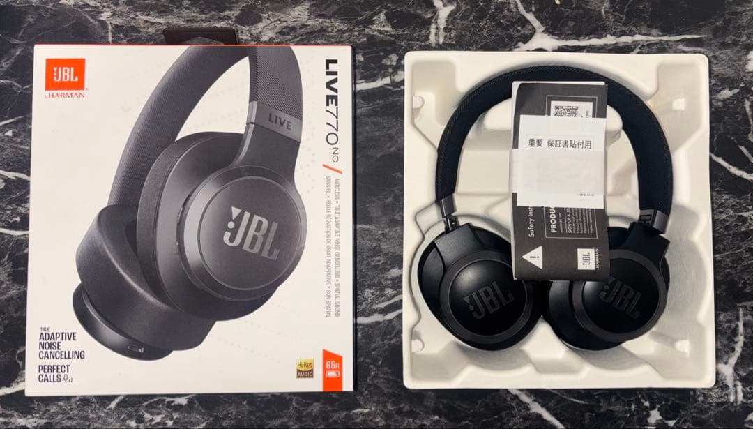 JBL Live 770NC ワイヤレスヘッドホン ブラック