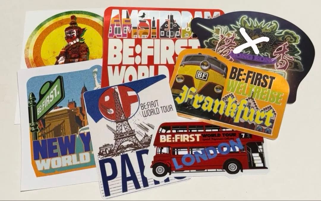7都市 ステッカー BEFIRST ワールドツアー ワルツ
