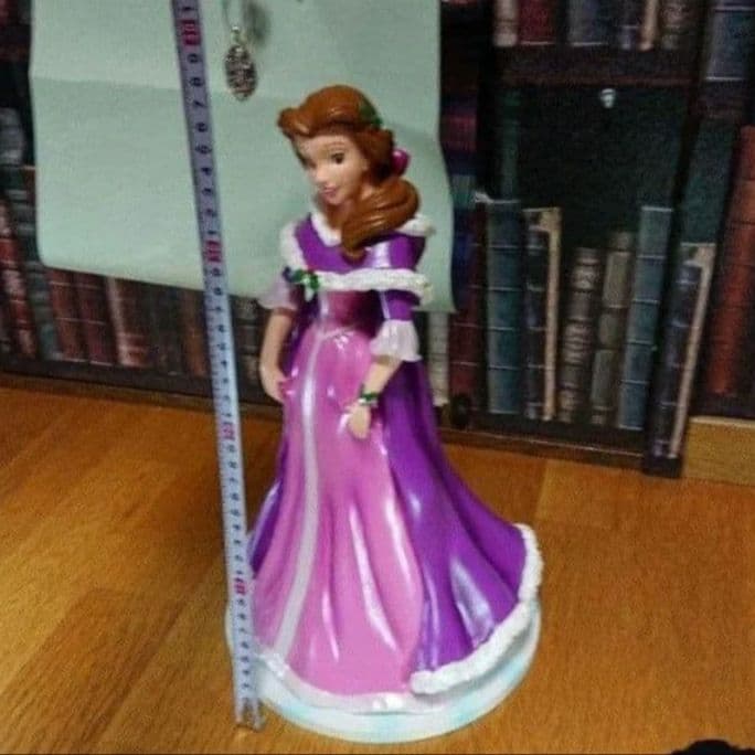 ディズニー　美女と野獣　クリスマスベル　スタチュー