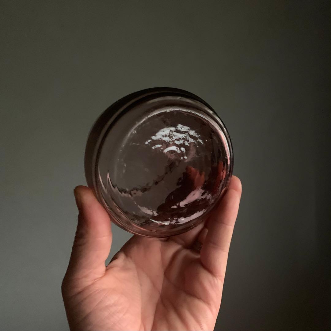 古い ガラス キャンディポット ガラス容器 古道具 アンティーク