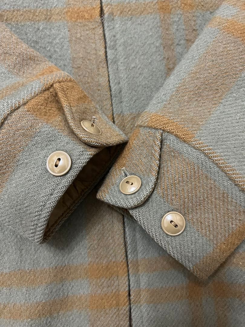 70's Woolrich ウールチェックジャケット 裏ボア　良配色