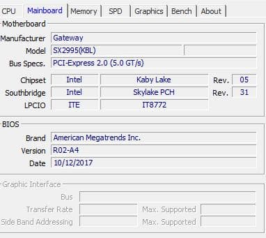 Windowsデスクトップ Gateway SX2995-H34F