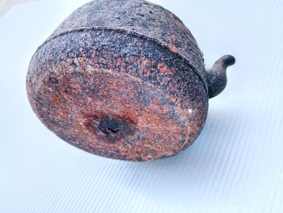 龍文堂造　鉄瓶　茶道具　煎茶道具　時代物　アンティーク(あ14)