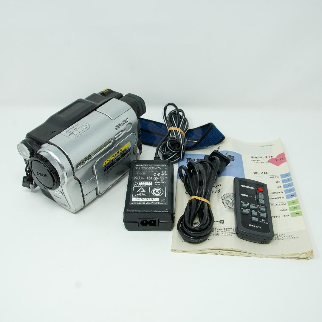 SONY CCD-TRV126 Hi8 ビデオカメラ レコーダー 通電確認済み