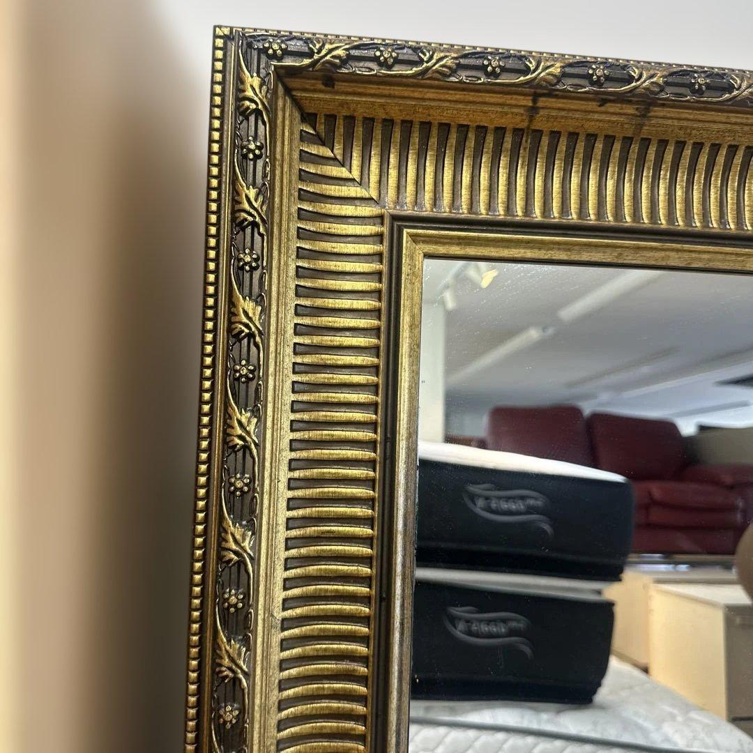 送料無料　アンティーク　ゴールド　姿見　全身ミラー 大型ミラー