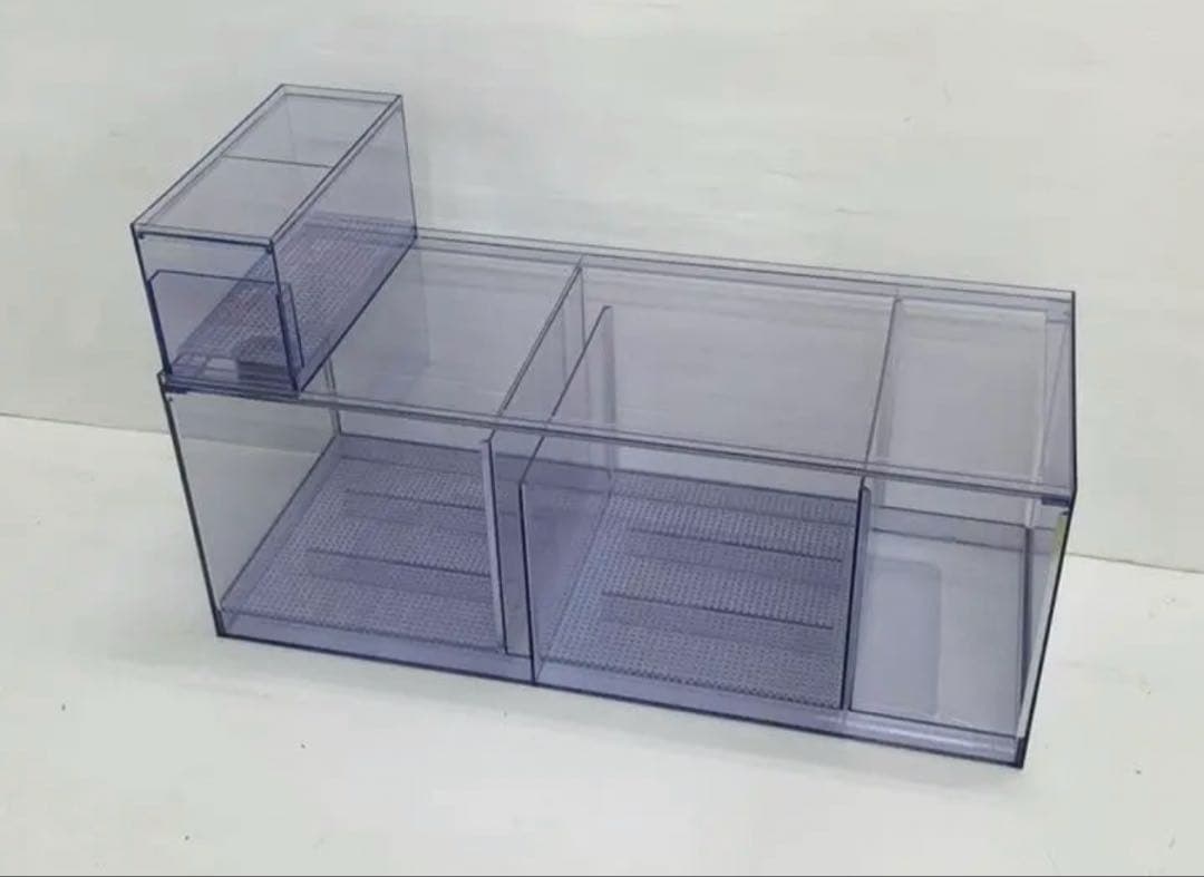 Ｗ600×Ｄ300×Ｈ300 オーバーフロー水槽用塩ビ濾過槽+ウールBOX