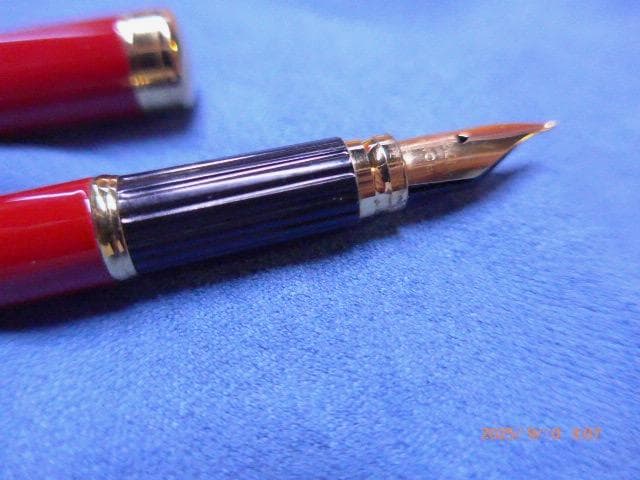 美品！貴重　ウォーターマン 万年筆 レディ シャーロット レッドラッカー EF