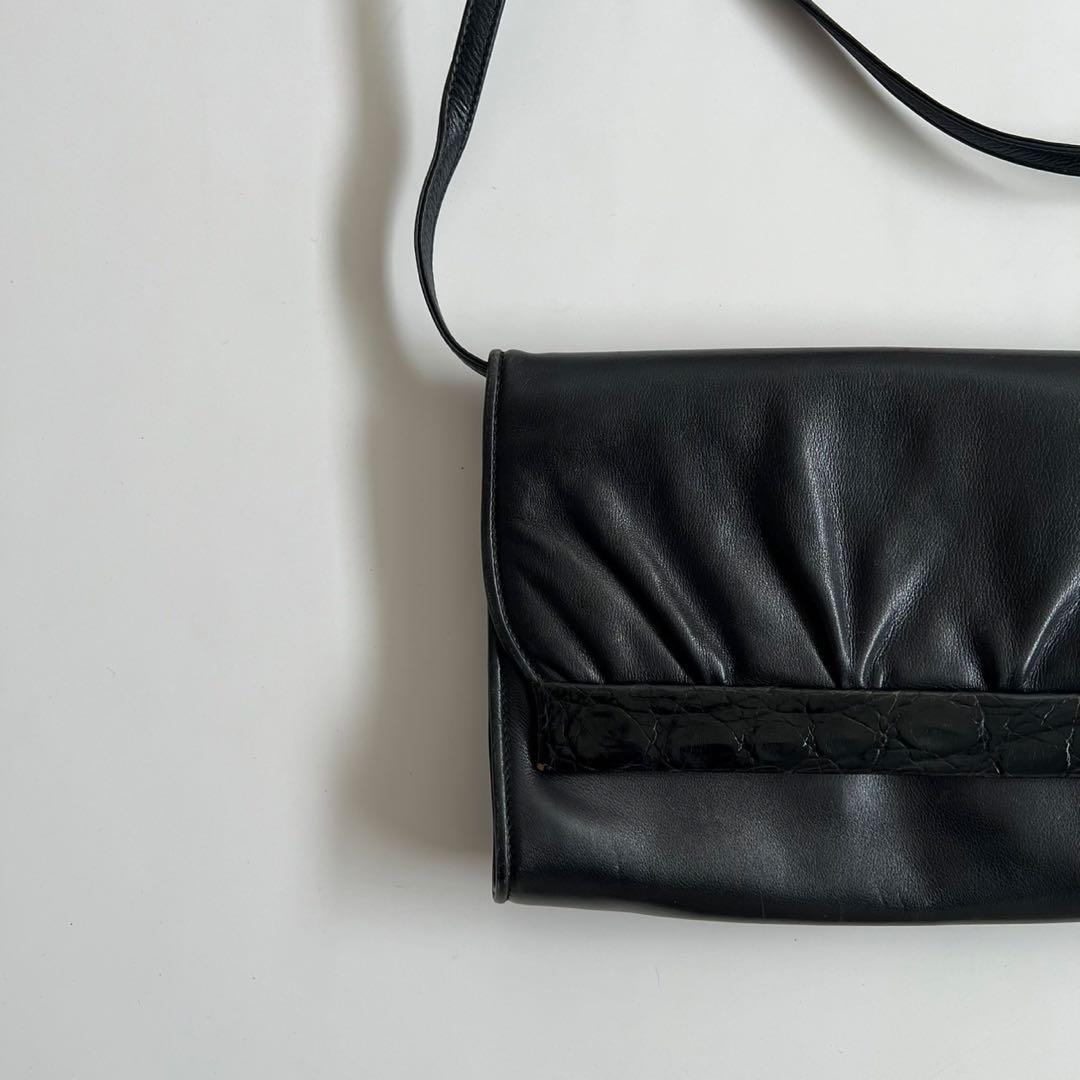 バッグ OLD GUCCI LEATHER ONE SHOULDER BAG