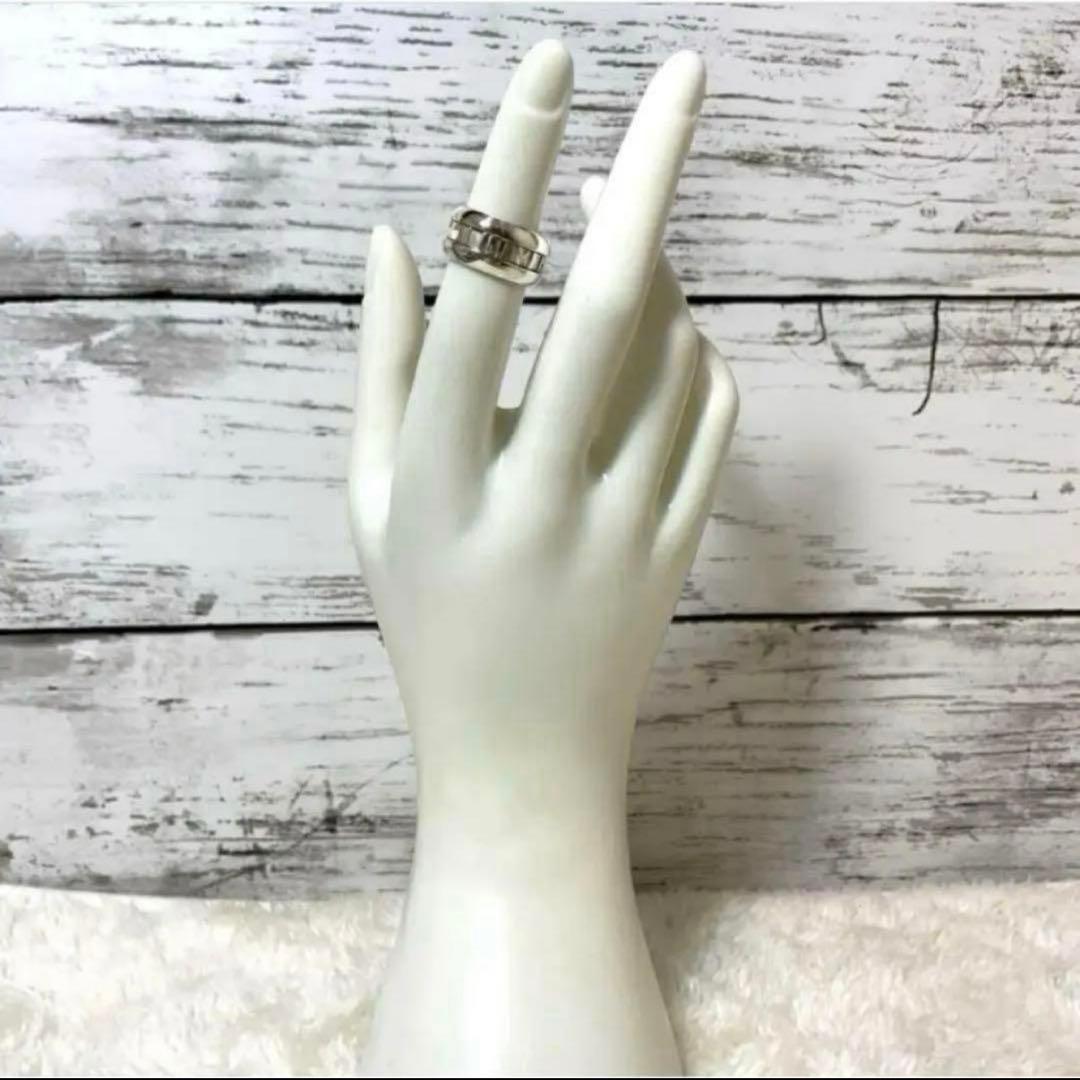 【極美品】ティファニー　アトラスカーブドリング　8号　シルバー925