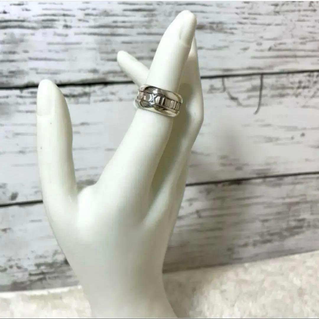 【極美品】ティファニー　アトラスカーブドリング　8号　シルバー925