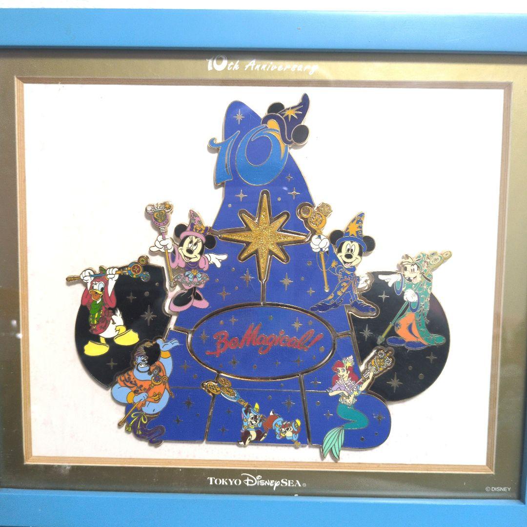 東京ディズニーシー10周年　be magical 額入り公式ピンバッジセット