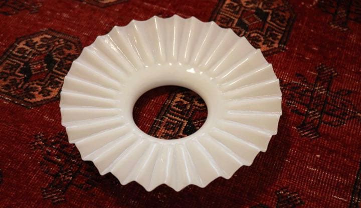 【antique】ミルクガラスシェード ランプシェード アンティーク