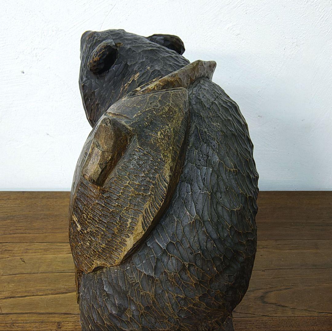 木彫り　彫刻　熊　八雲　北海道