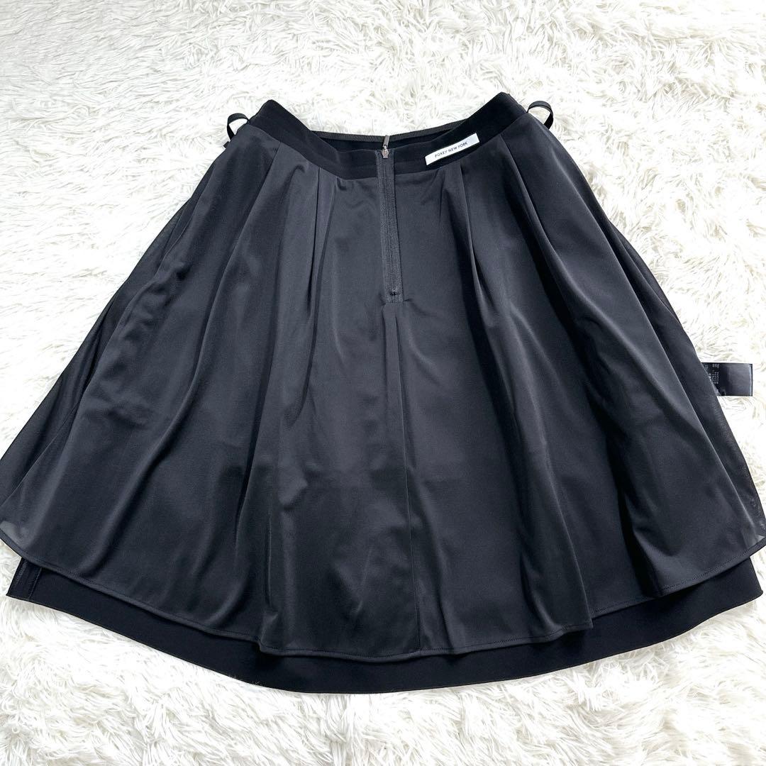 極美品 フォクシー FOXEY NEWYORK バロンスカート ブラック38