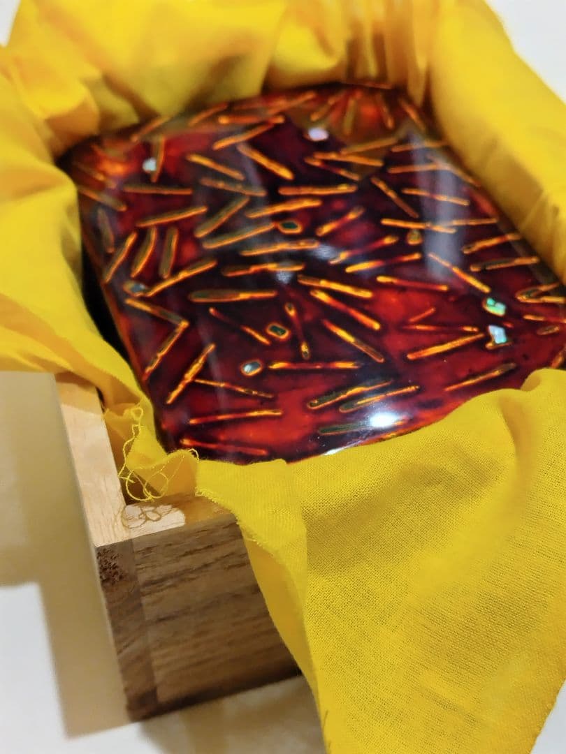 伝統工芸　若狭塗　螺鈿　小箱　慶州（本間慶一郎 氏）