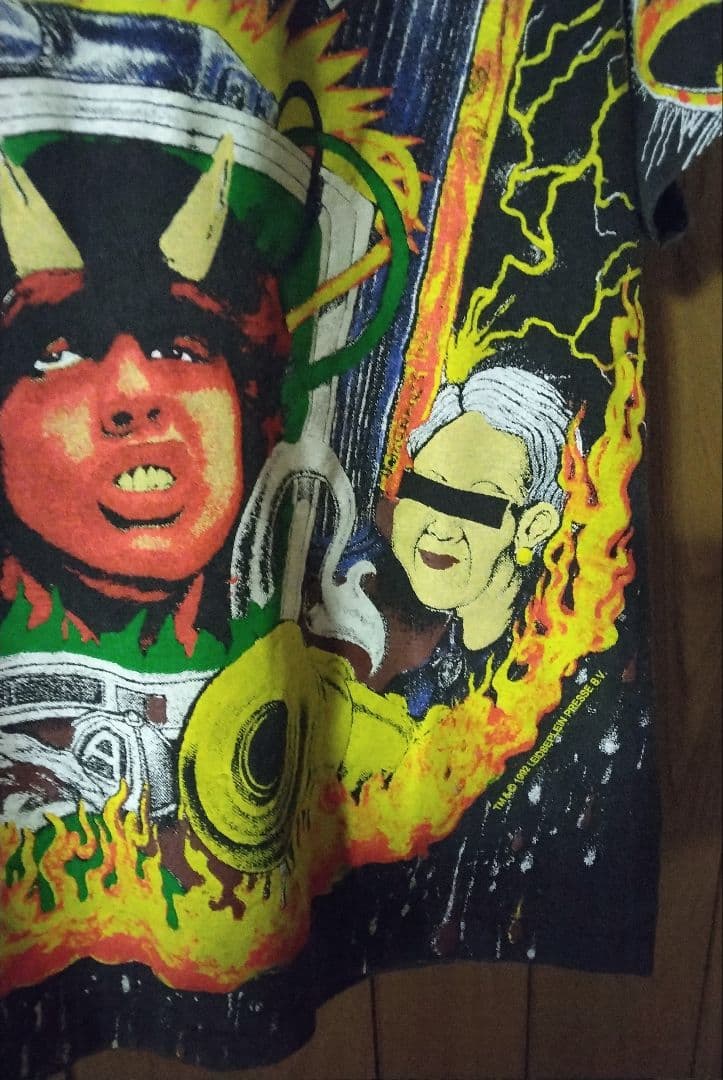 AC/DC Tシャツ L ブラック ROCK giant