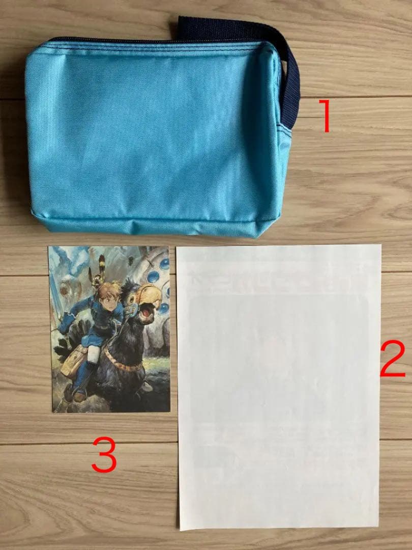 風の谷のナウシカ ビデオ 販促品 ポーチ　Aセット ◆非売品 美品 1984年物