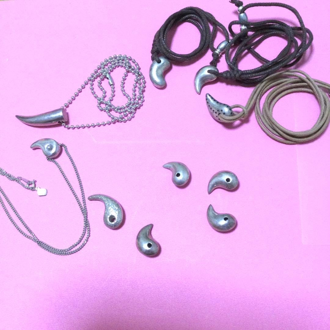 シルバー925 勾玉デザインアクセサリーセット