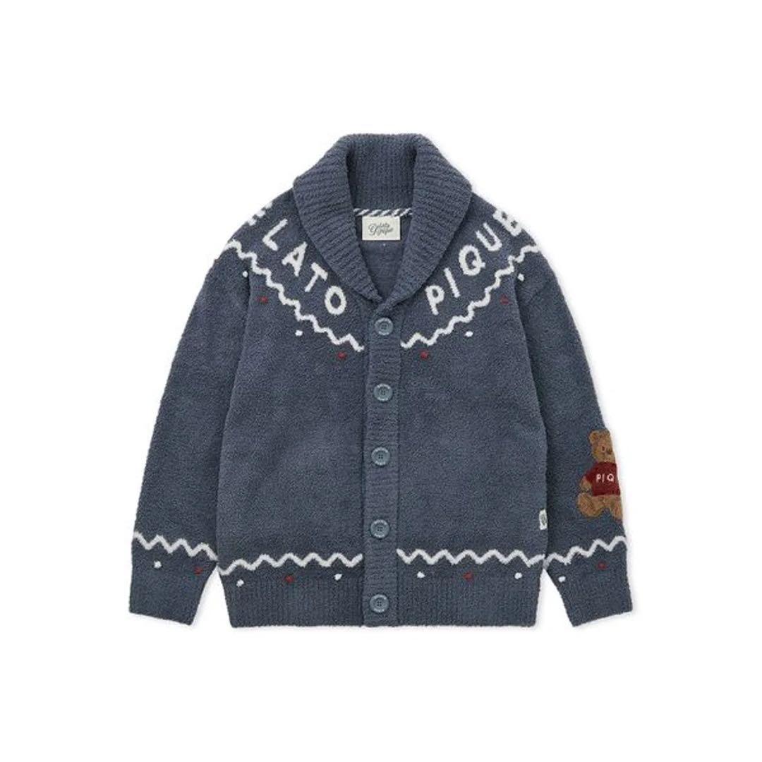 ジェラートピケ HOLIDAY ノルディック ショールカーディガン ルームウェア