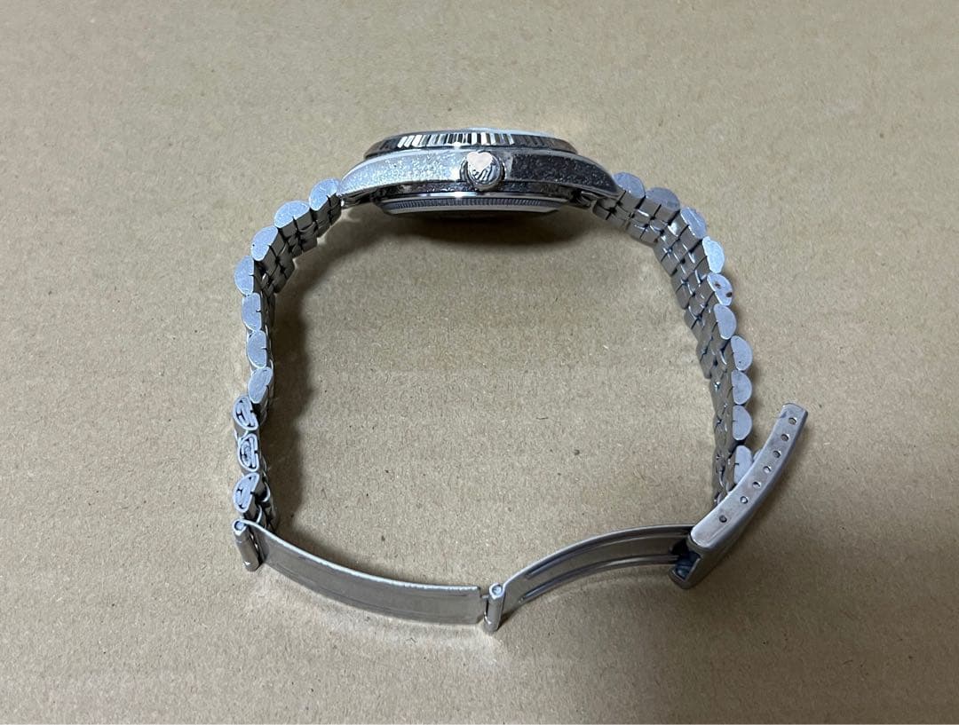 自動巻き時計 シルバー ステンレス