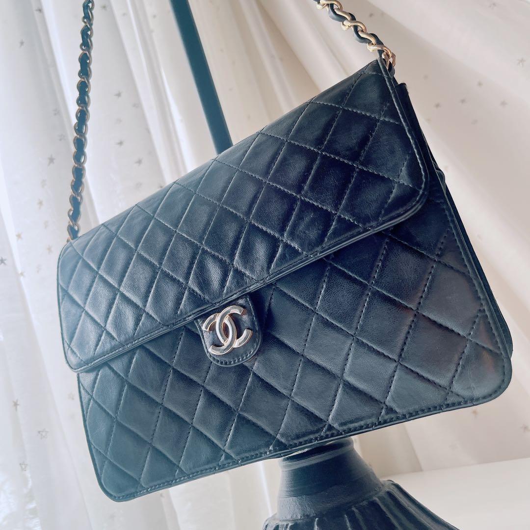 最終価格　CHANELシャネルマトラッセラムスキンショルダーバッグ