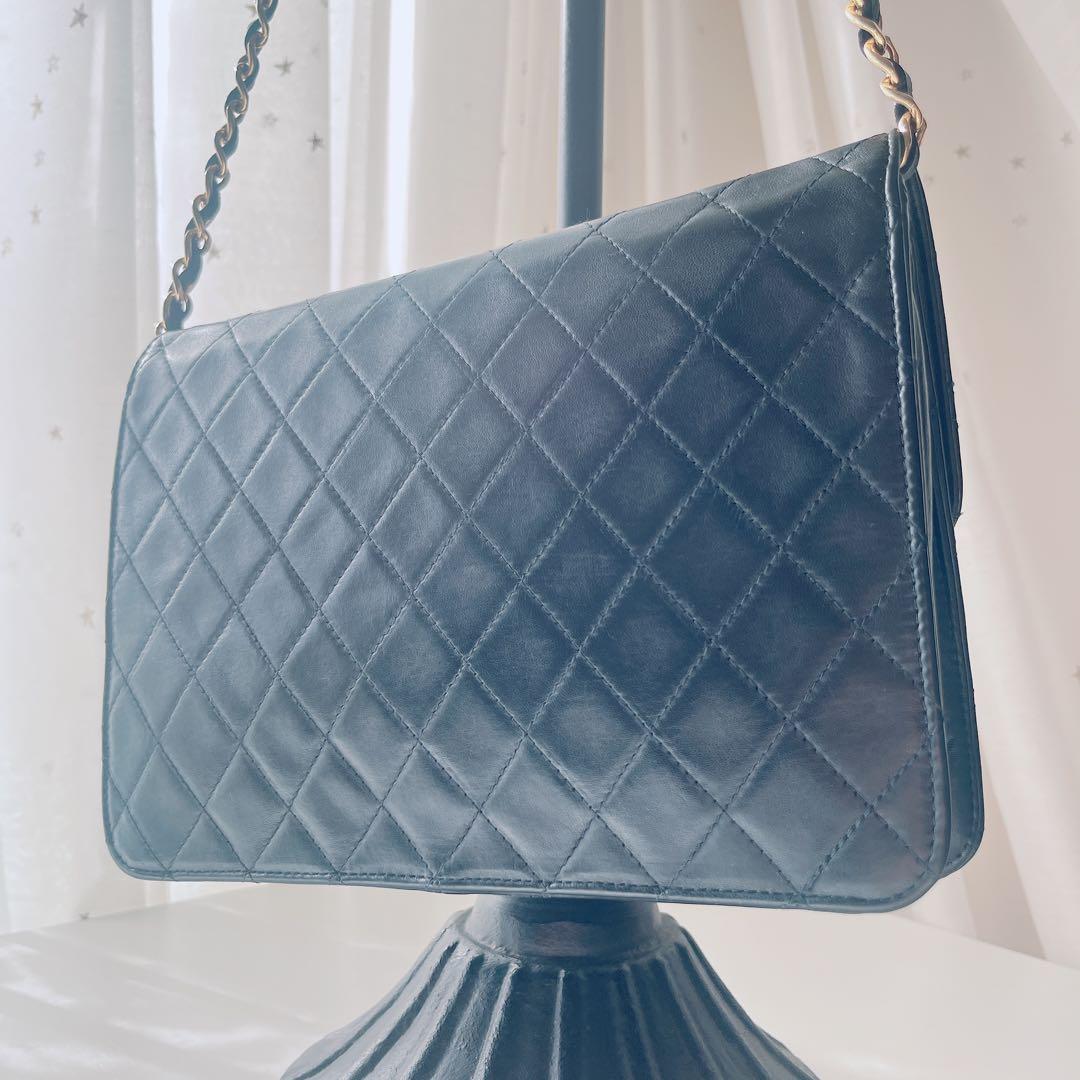 最終価格　CHANELシャネルマトラッセラムスキンショルダーバッグ