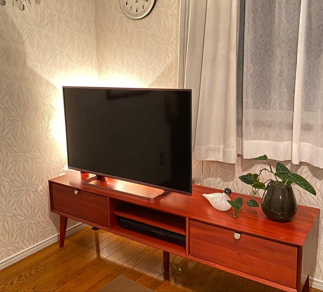 マホガニー製テレビボード　ヴィンテージ　チーク　北欧　デンマーク　おしゃれ