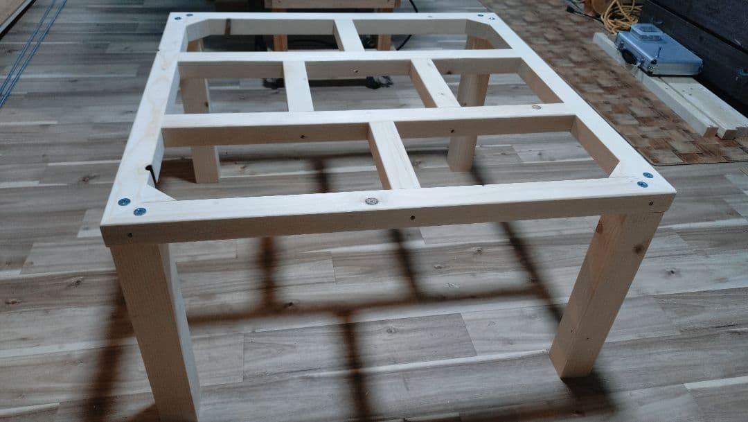 ブロ　こたつテーブル製作