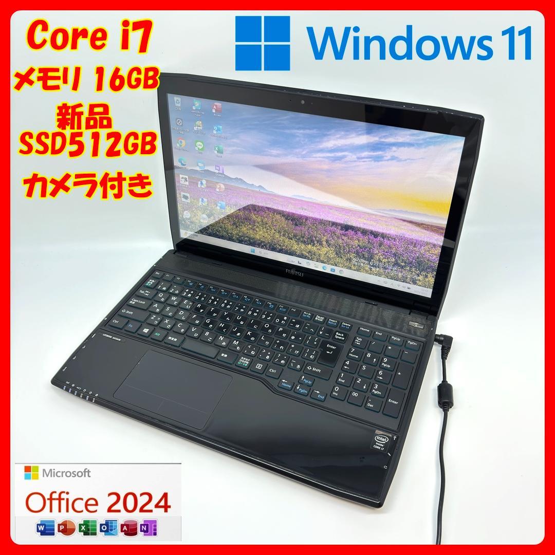 ノートパソコン Corei7 SSD メモリ16GB Windows11 A34