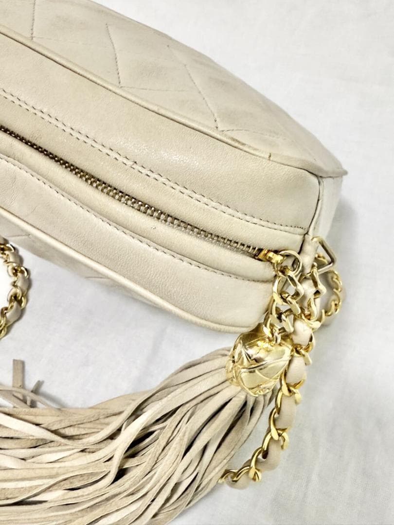 お買い得 CHANEL マトラッセ フリンジ ラムスキン シールあり