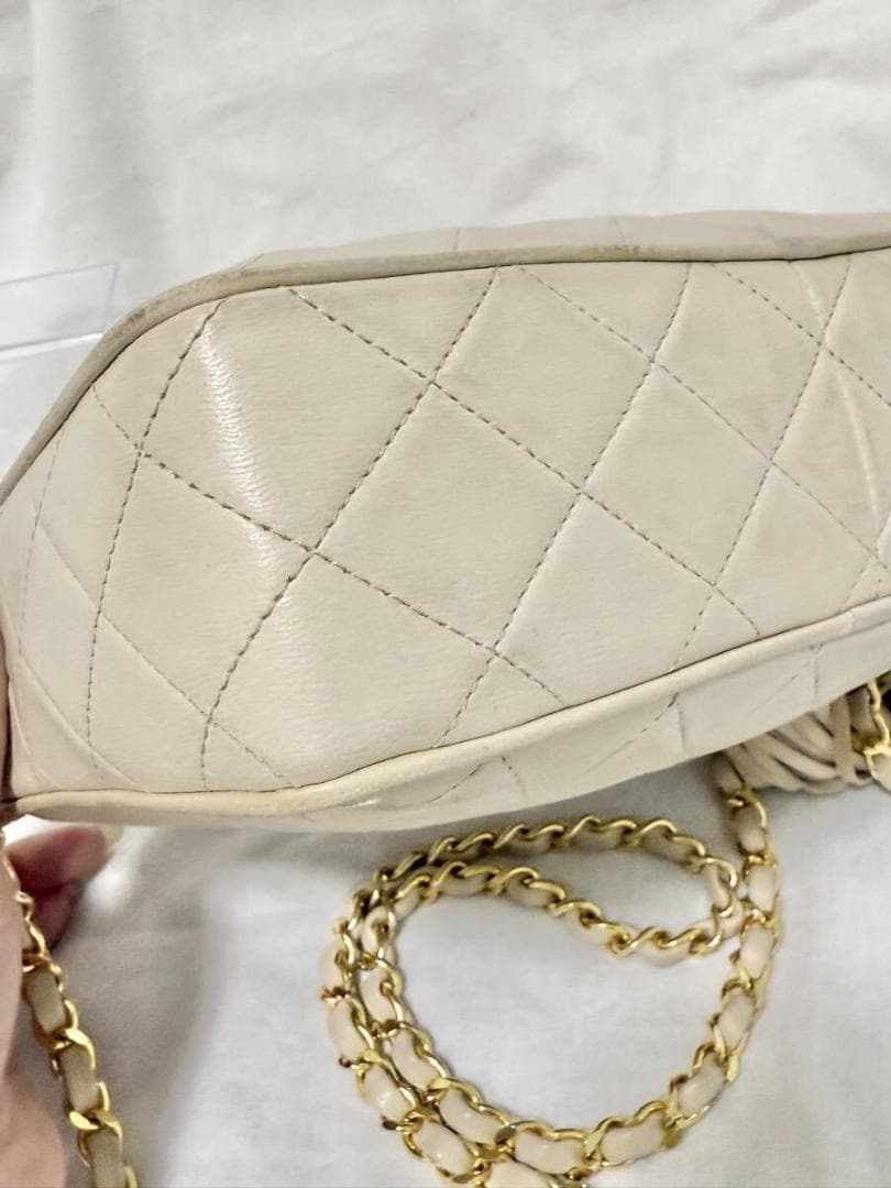 お買い得 CHANEL マトラッセ フリンジ ラムスキン シールあり