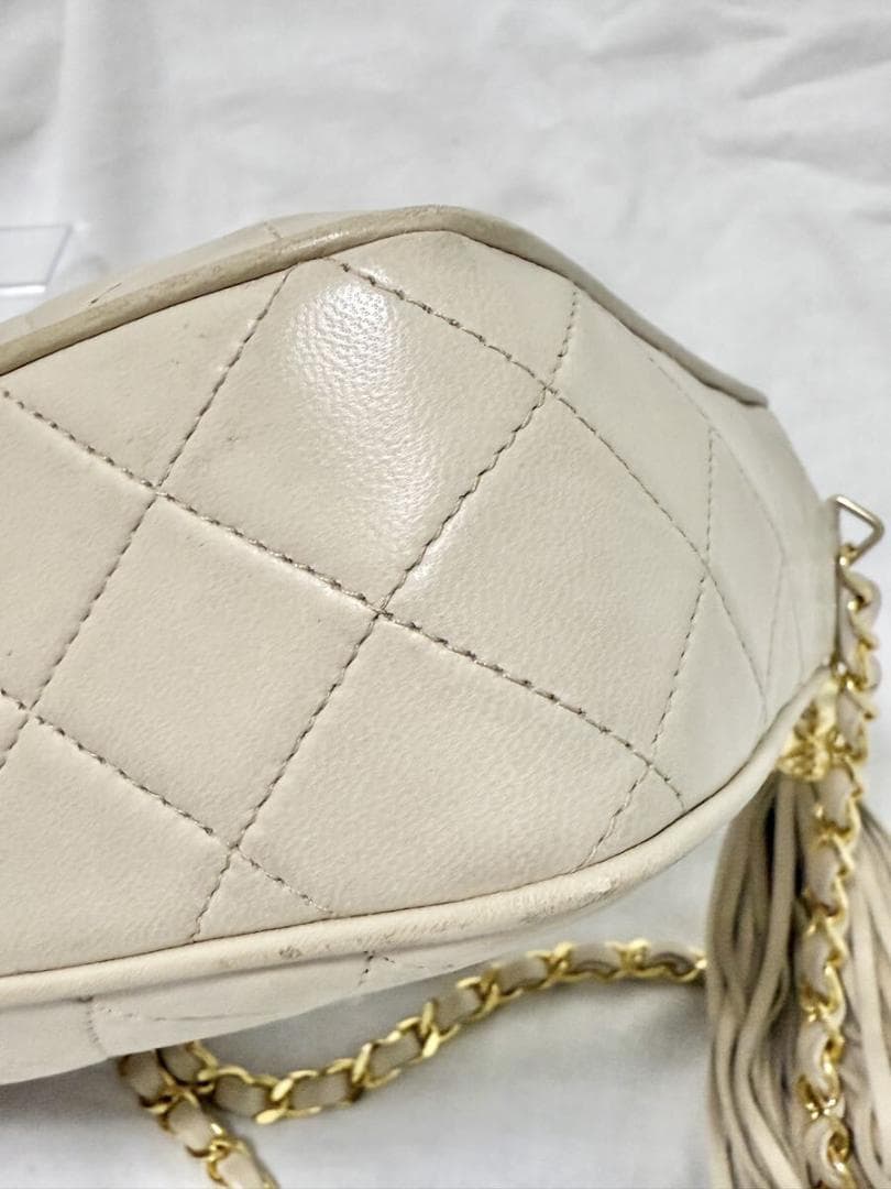 お買い得 CHANEL マトラッセ フリンジ ラムスキン シールあり