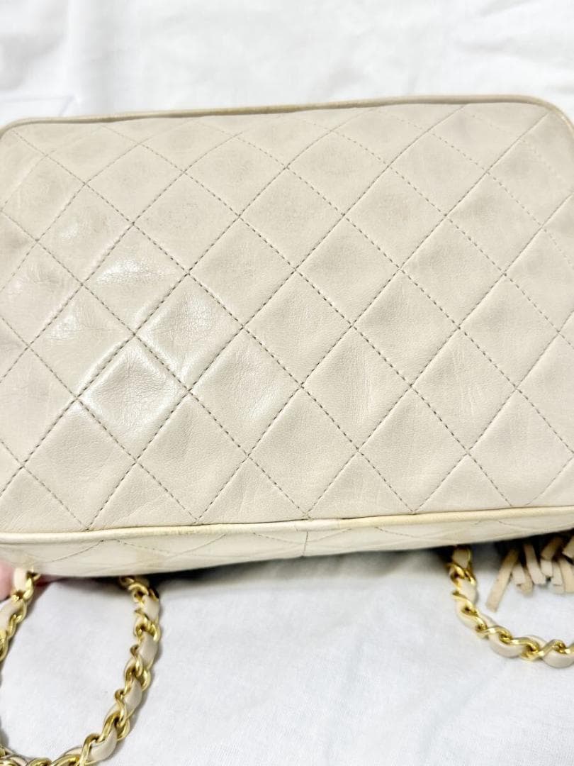 お買い得 CHANEL マトラッセ フリンジ ラムスキン シールあり