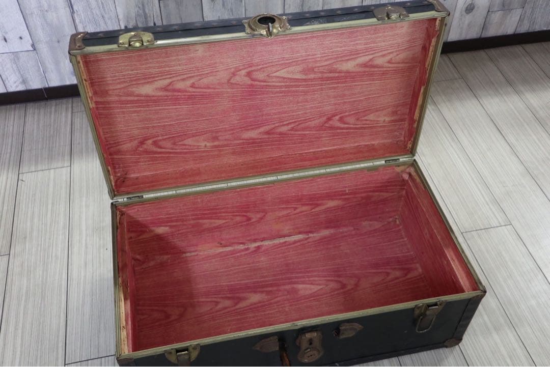 アメリカン　ヴィンテージ　家具　収納ボックス　トランク　アンティーク　花柄