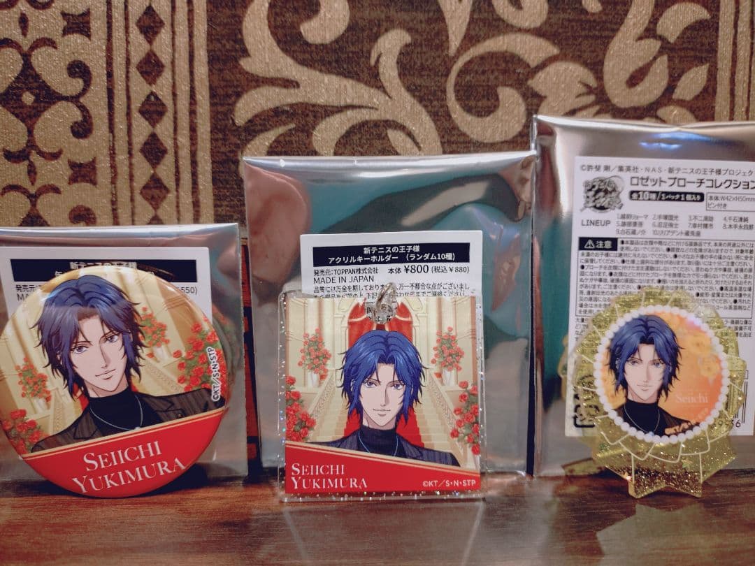 新テニスの王子様　イオン　幸村　アクリルスタンド　缶バッジ　ロゼット