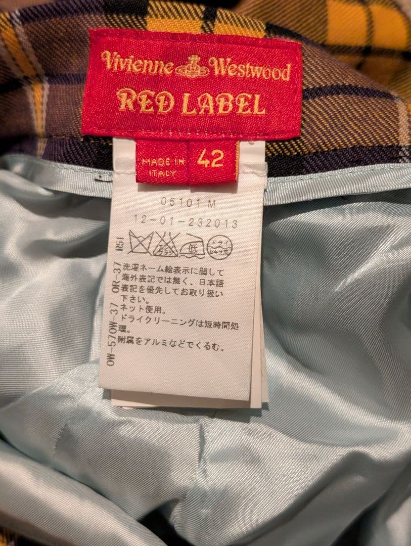 ヴィヴィアンウエストウッド　変形タックスカート サイズ42