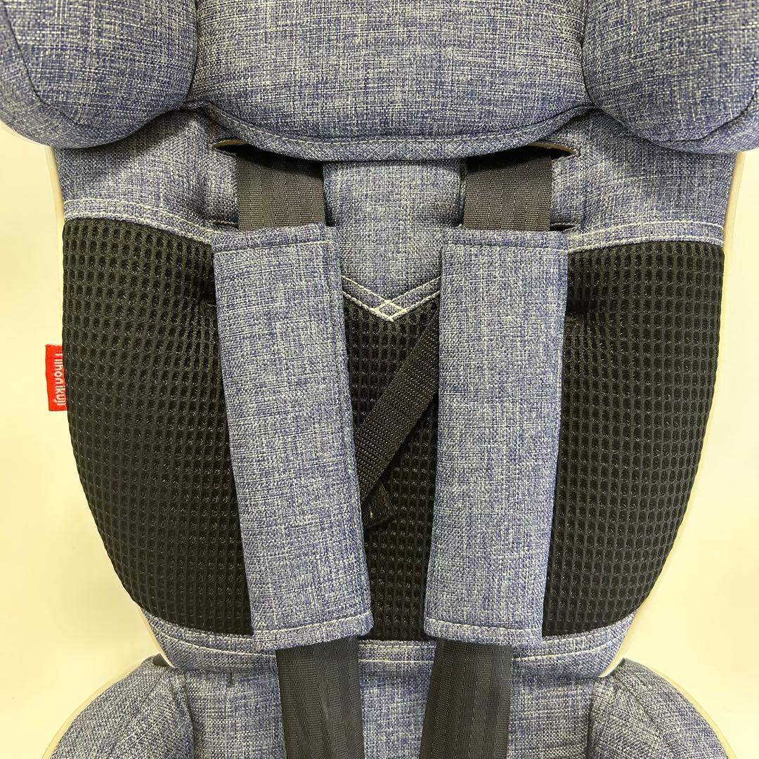 【極美品】日本育児 ジュニアシート トラベルベスト EC プラス デニム