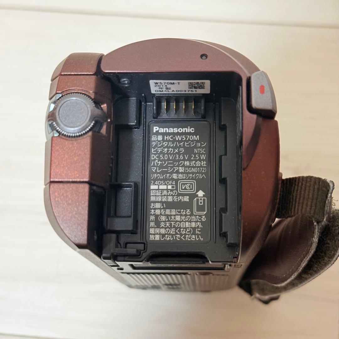 【極美品】Panasonic HDビデオカメラ HC-W570M ブラウン