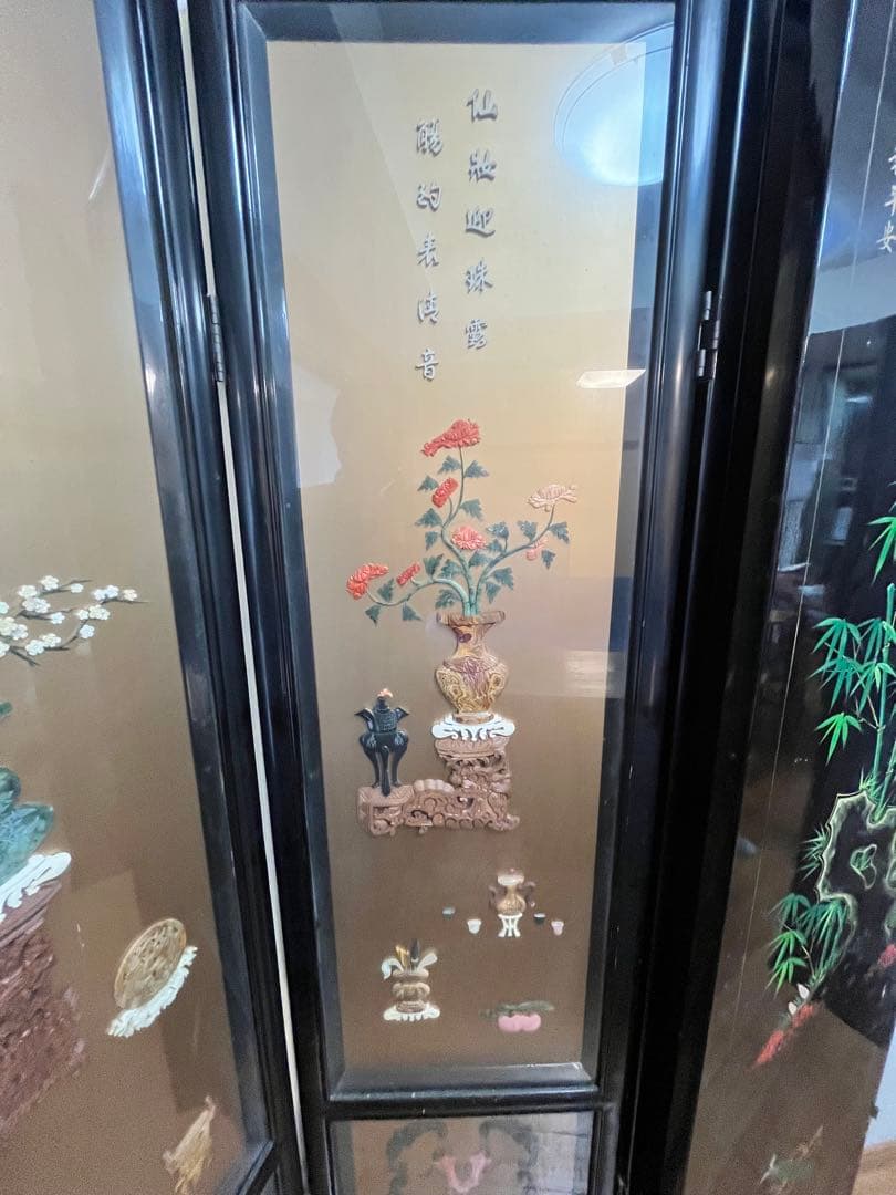 花と植物の装飾パーテーション