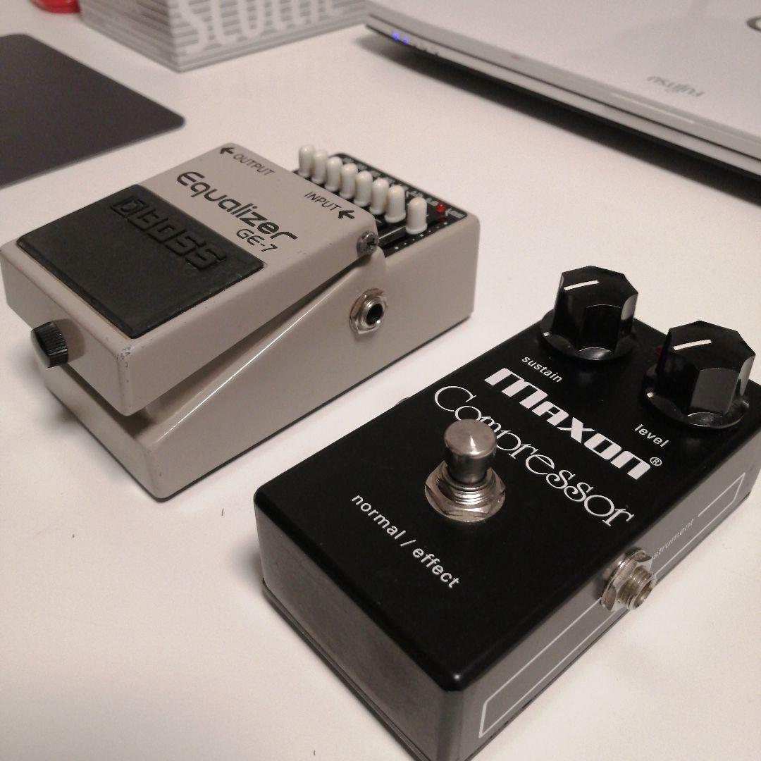 BOSS GE-7イコライザー & Maxon コンプレッサー